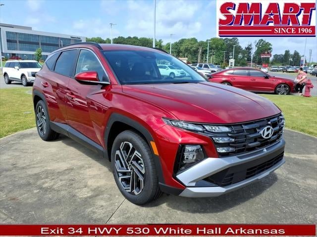 2026 Hyundai TUCSON SEL Plus FWD in Ultimate Red — front three-quarter view