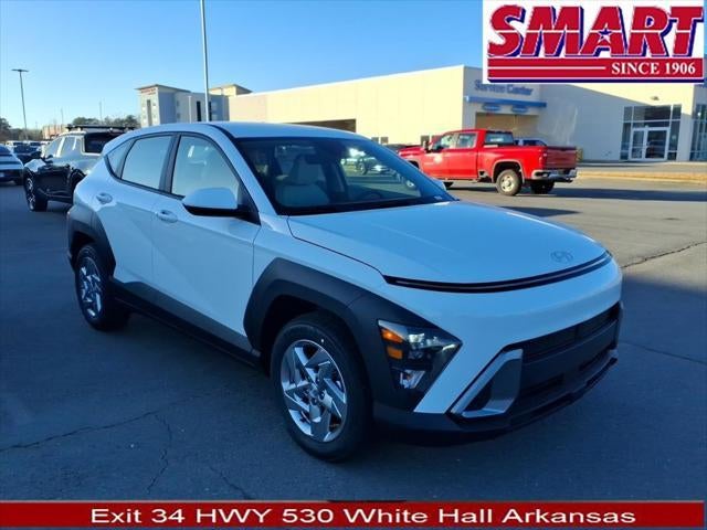 2026 Hyundai KONA SE FWD in Atlas White — front three-quarter view