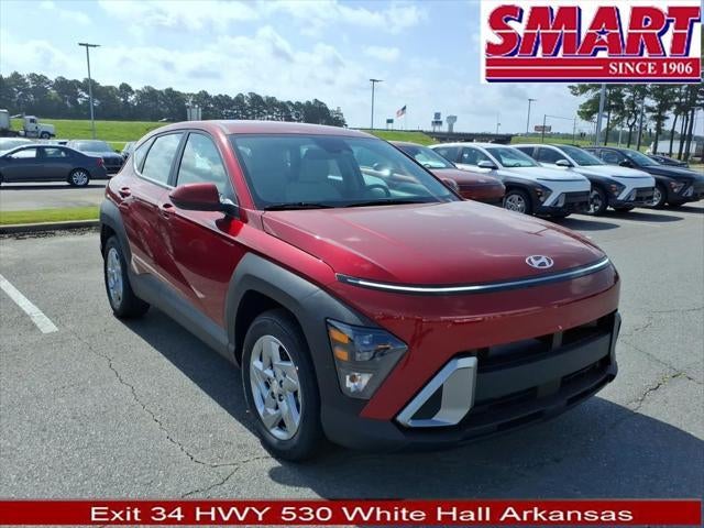 2026 Hyundai KONA SE FWD in Ultimate Red Metallic — front three-quarter view