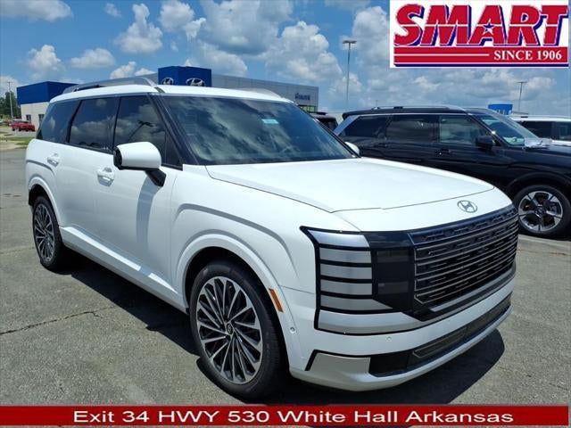 2026 Hyundai PALISADE Calligraphy AWD in Creamy White Pearl — front three-quarter view