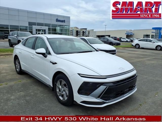 2026 Hyundai SONATA SE in Serenity White — front three-quarter view