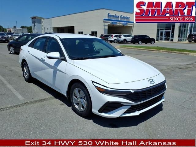 2026 Hyundai ELANTRA SE in Serenity White — front three-quarter view