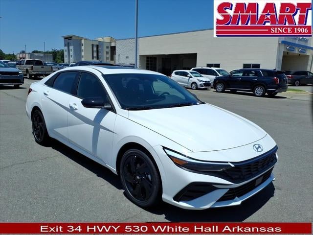 2026 Hyundai ELANTRA SEL Sport Premium in Serenity White — front three-quarter view